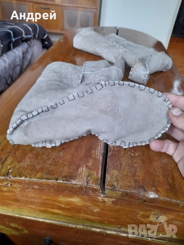 Стари кожени калцуни,гети, снимка 5 - Други ценни предмети - 54194379