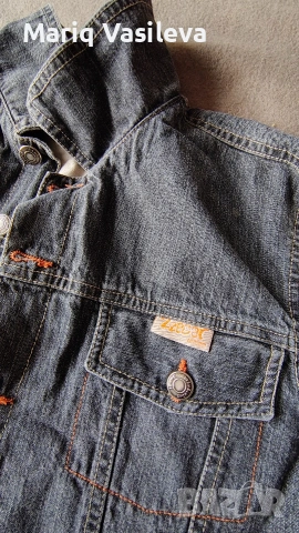 Ръчно рисувано дънково яке, снимка 8 - Якета - 53354990