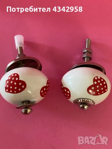  Керамични дръжки за мебели. Различни видове., снимка 2 - Декорация за дома - 52934692