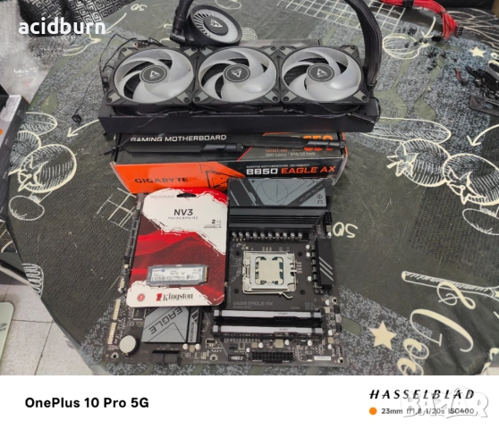 Продавам Ryzen 7 7700 с Gygabyte B650 Eagle AX и 32gb Kingston DDR5, снимка 6 - Процесори - 53204996