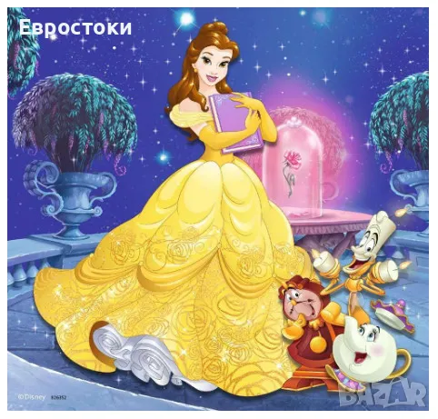 Комплект пъзели Ravensburger Disney Princesses 3 в 1, 3 x пъзела от 49 части Принцеси на Дисни, снимка 4 - Игри и пъзели - 47154360