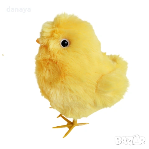 6514 Великденска украса голямо пухкаво пиле, 19x17x13 см, снимка 3 - Декорация за дома - 53900333
