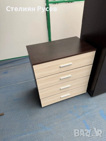 2412  шкаф / скрин с 4 чекмеджета от  МДФ 70/70см -цена 80 лв  или 40,90 евро -75см височина , 70см , снимка 2 - Скринове - 52891788