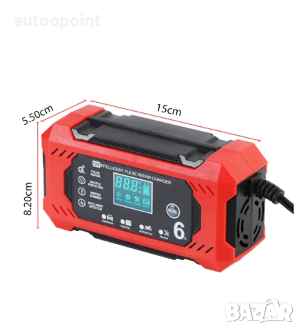 Зарядно за акумулатор H-6C 6A 12V, снимка 3 - Аксесоари и консумативи - 53972530