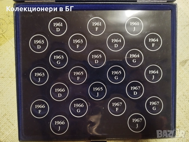 КОЖЕНА КУТИЯ ЗА СЪХРАНЕНИЕ  НА 73 МОНЕТИ ОТ 5 ГЕРМАНСКИ МАРКИ /виж описанието/, снимка 4 - Нумизматика и бонистика - 53936456
