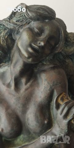 Антикварна Бронзова Скулптура "Жената на Слънцето"1900 г, снимка 14 - Антикварни и старинни предмети - 44848331