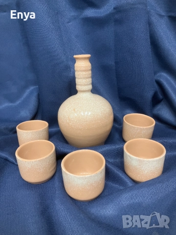 Керамичен комплект за ракия/саке, снимка 2 - Други - 51824803