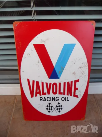 Метална табела реклама Valvoline Racing oil моторно масло спортни коли, снимка 1 - Рекламни табели - 49068416