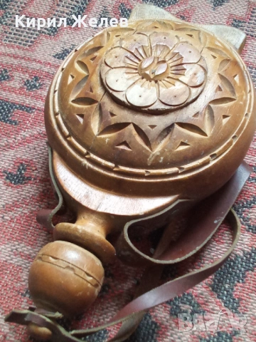 Стара дървена бъклица 53673, снимка 2 - Антикварни и старинни предмети - 53391006