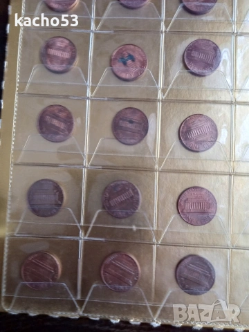 40 броя по 1 цент, САЩ, снимка 6 - Нумизматика и бонистика - 53724549
