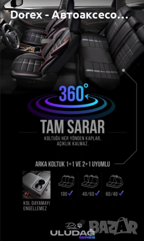 Комплект премиум тапицерия Panda Uludag - различни цветове, снимка 5 - Аксесоари и консумативи - 53945794