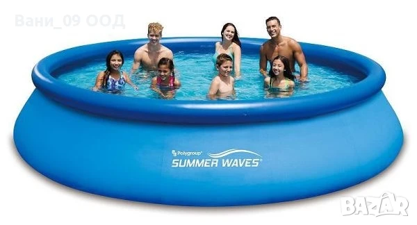 Надуваем басейн с филтрираща помпа, снимка 2 - Басейни и аксесоари - 50818720