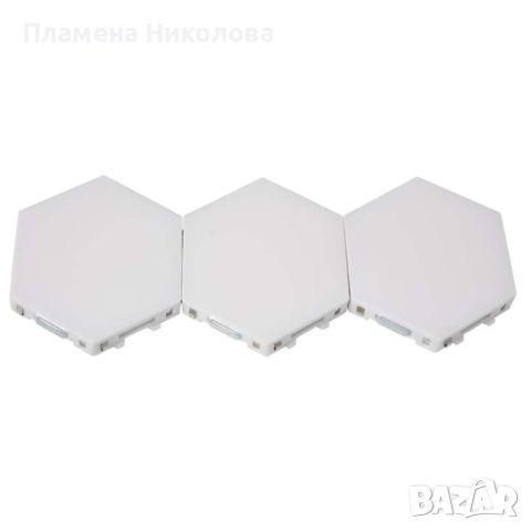 Комплект от 3 броя Модулен TOUCH LED панел тип „Honeycomb", снимка 3 - Лед осветление - 46661711