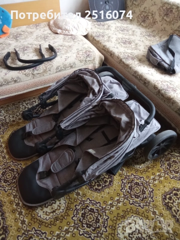 Комбинирана бебешка количка за близнаци , снимка 5 - Стоки за близнаци - 53650539