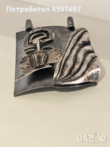 сребърна скулптора от 70 те години, снимка 6 - Антикварни и старинни предмети - 53826276