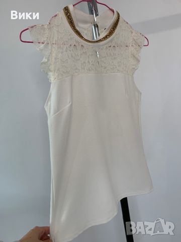 Елегантна блуза размер S/M, снимка 5 - Тениски - 45780750
