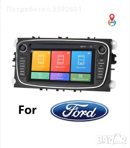 НОВА - Мултимедия, Ford 7, Android, Черен