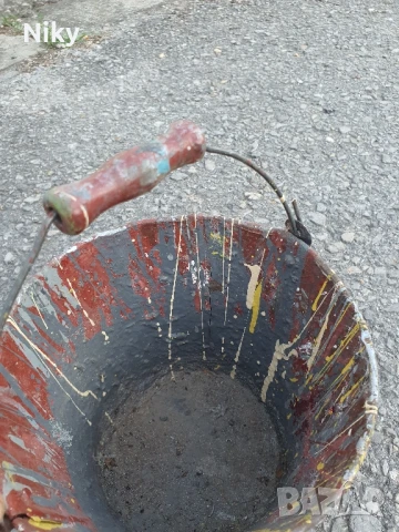 Стара метална детска кофичка, снимка 4 - Антикварни и старинни предмети - 50786216