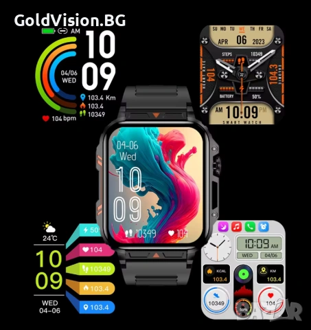 Мъжки смарт часовник – Bosally – L81, снимка 4 - Мъжки - 54248112