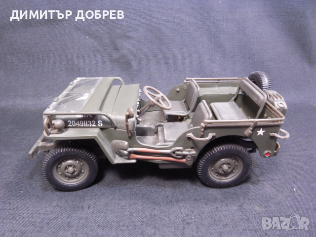 1/18 МЕТАЛНА КОЛИЧКА МАЩАБЕН МОДЕЛ JEEP WILLYS GATE CHINA, снимка 4 - Колекции - 44954941