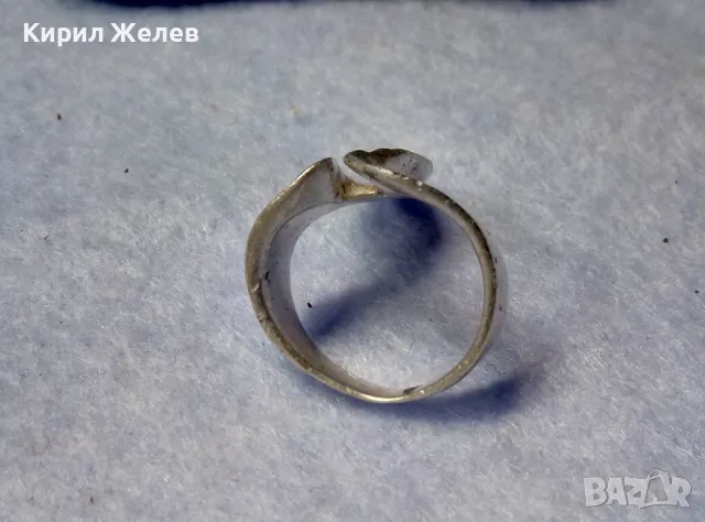ОРИГИНАЛЕН ХУДОЖЕСТВЕН ДИЗАЙН АРТ НУВО СТИЛ СРЕБЪРЕН ПРЪСТЕН СРЕБРО 925 РЪЧНА ИЗРАБОТКА 48580, снимка 9 - Пръстени - 50192121