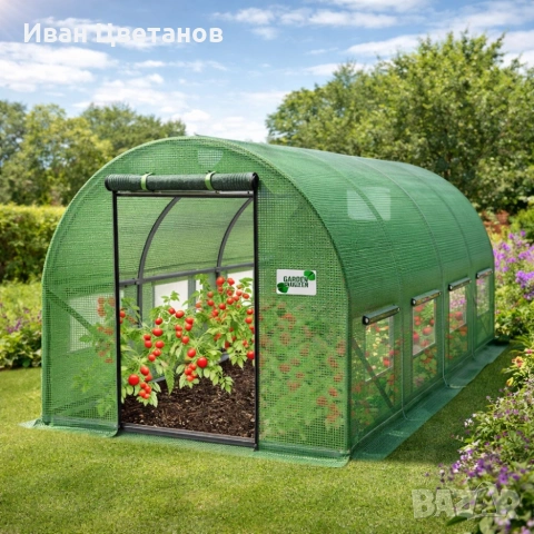 Градиснка оранжерия New Solution - отлична защита за вашите култури - 4 х 2,5 х 2м