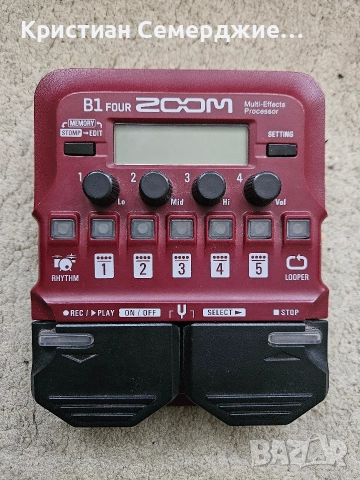 Процесор/мултиефект за бас китара Zoom B1 four