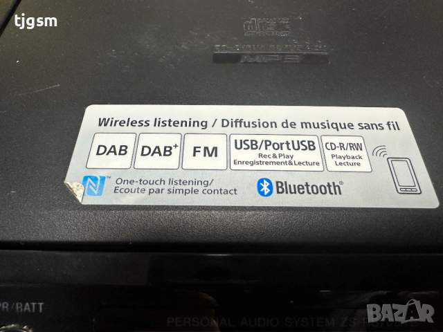 Минисистема радио Mp3 Плеър Sony Zs-Rs70Btb, снимка 8 - Радиокасетофони, транзистори - 52957747