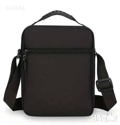 Компактна, Елегантна и Стилна Мъжка универсална черна чанта с презрамки!, снимка 7 - Чанти - 50222812