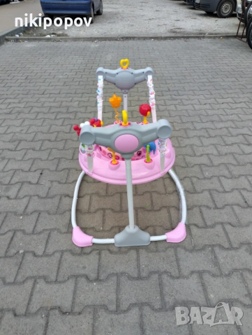 MONI Детско бънджи VISTA розов, снимка 5 - Проходилки - 53565139