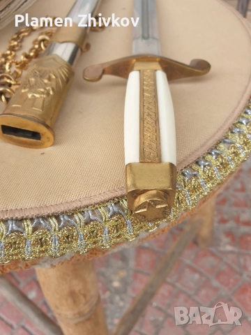 Български параден общовоискови кортик от БНА , снимка 8 - Антикварни и старинни предмети - 52439264