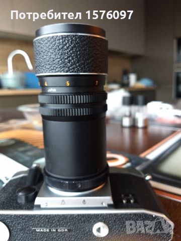 Телефото обектив Photax 135mm, Широкоъгълен Marep 35mm, адаптер М42 към Т моунт и Praktica Super TL, снимка 11 - Фотоапарати - 45844486
