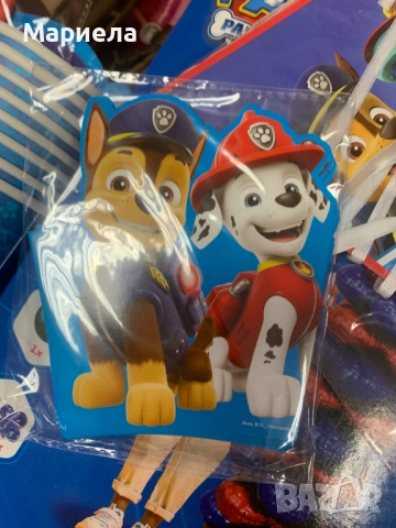 Парти комплект PAW PATROL / Декорация за рожден ден, снимка 11 - Други - 51532017