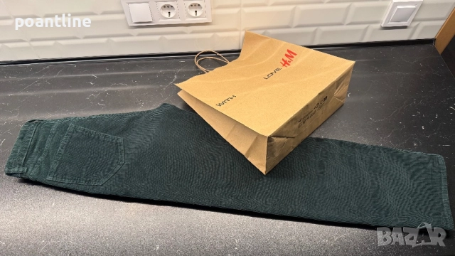НОВО! H&M зелени джинси панталон дънки , снимка 6 - Дънки - 51977391