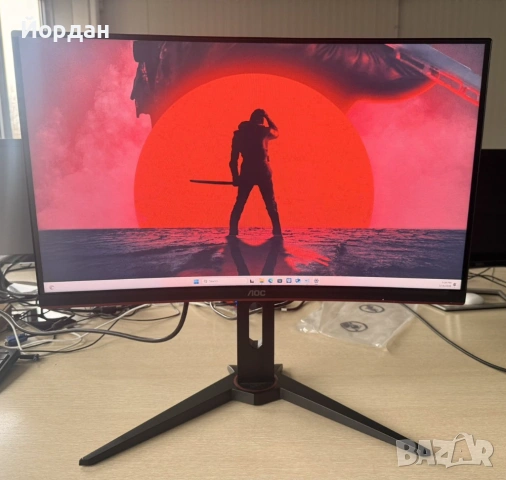 Монитор AOC Gaming Curved C24G1, снимка 2 - Монитори - 53889293
