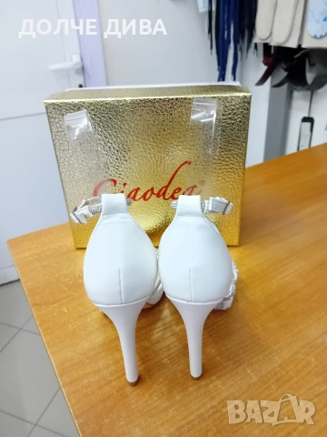 Дам.сандали м 7277 бели , снимка 3 - Сандали - 53898328