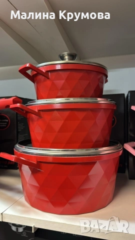 Висококачествен комплект касероли Cheffinger – елегантност, здравина и удобство в кухнята, снимка 7 - Съдове за готвене - 53173088