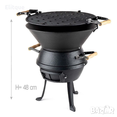 Чугунено барбекю Muhler 632, 37xH48cm, снимка 5 - Други стоки за дома - 52854658