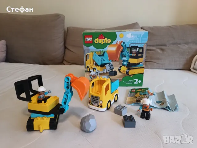 Lego Duplo Камион и екскаватор 10931 Truck and Tracked Excavator, снимка 3 - Конструктори - 50258369