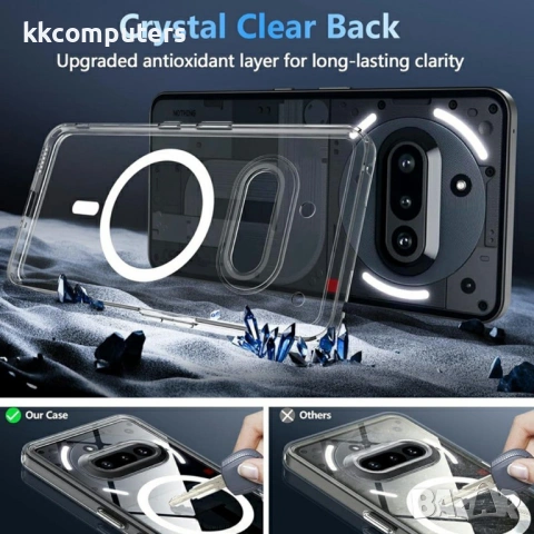 Прозрачен Магнитен Калъф за Nothing Phone (4a) - TPU, Airbag, 0.8mm защита, Прозрачен, снимка 7 - Калъфи, кейсове - 54087695