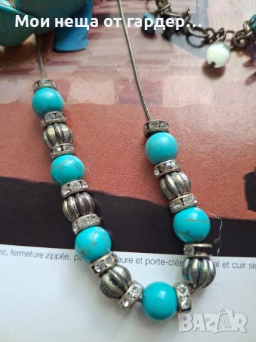 Комплект от тюркоази. ръчно изработени. , снимка 3 - Бижутерийни комплекти - 50963137