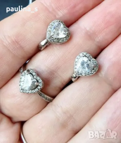 Два различни броя / Сребърен комплект с Черно котешко око (Черен диопсид) и висок клас циркони , снимка 10 - Бижутерийни комплекти - 38744425