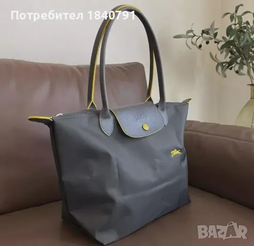 Longchamp – НОВА, графитено тъмно сива, L, снимка 2 - Чанти - 47041737