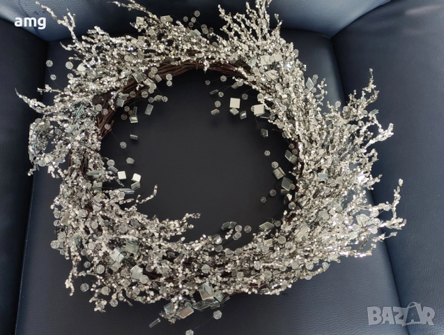 Декоративен Венец 40см - стъкло и огледало