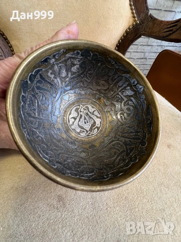Антична ислямска купа с релефна калиграфия, снимка 8 - Антикварни и старинни предмети - 53680138