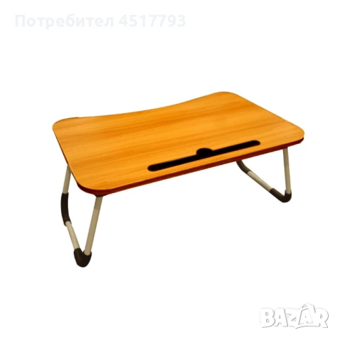 Мултифункционална сгъваема маса за лаптоп или хранене, с поставка за таблет и телефон, снимка 4 - Маси - 54012127