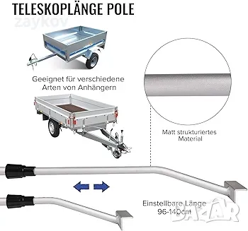 Скоба за плосък брезент Plutohiker за брезент на ремарке, комплект от 2 броя, снимка 6 - Аксесоари и консумативи - 49769270