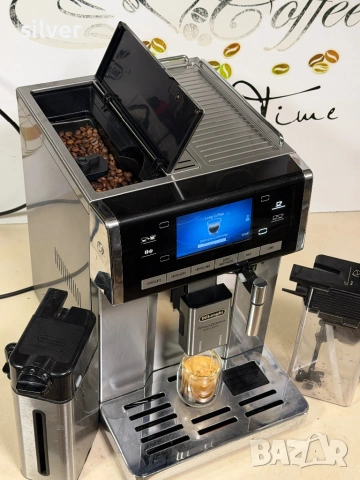 Кафемашина кафе автомат delonghi Primadonna Exclusive chocolate с гаранция, снимка 5 - Кафемашини - 54242330