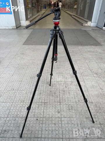 Трипод, Статив Manfrotto 755B/0E31 MDEVE Tripod+700RC2 Composite Head, снимка 7 - Чанти, стативи, аксесоари - 51000582