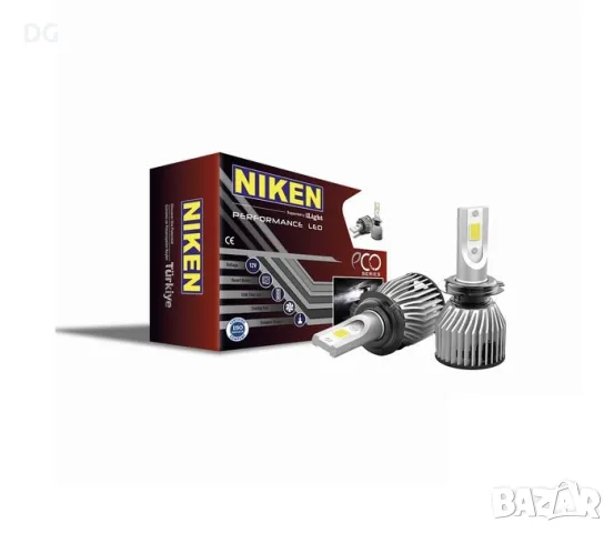 Диодни крушки NIKEN H7 ЕКО - 2бр/к-т, снимка 1 - Аксесоари и консумативи - 47189842